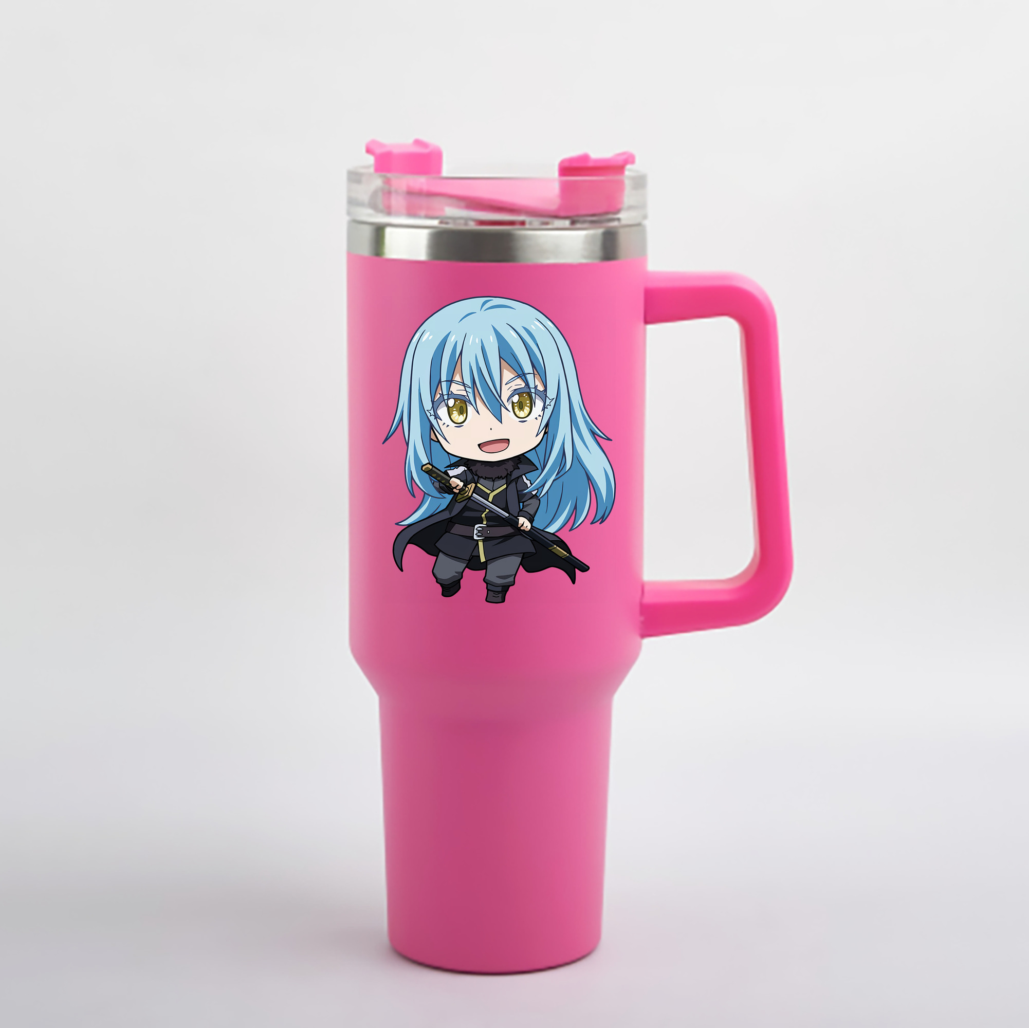 （画像用） 転スラ Regarding Reincarnated to Slime 1200mL車用タンブラー - クリスタルステッカー（プラスチックストロー付き）